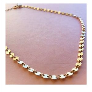 All The Wire 14K gold plated Nina necklace